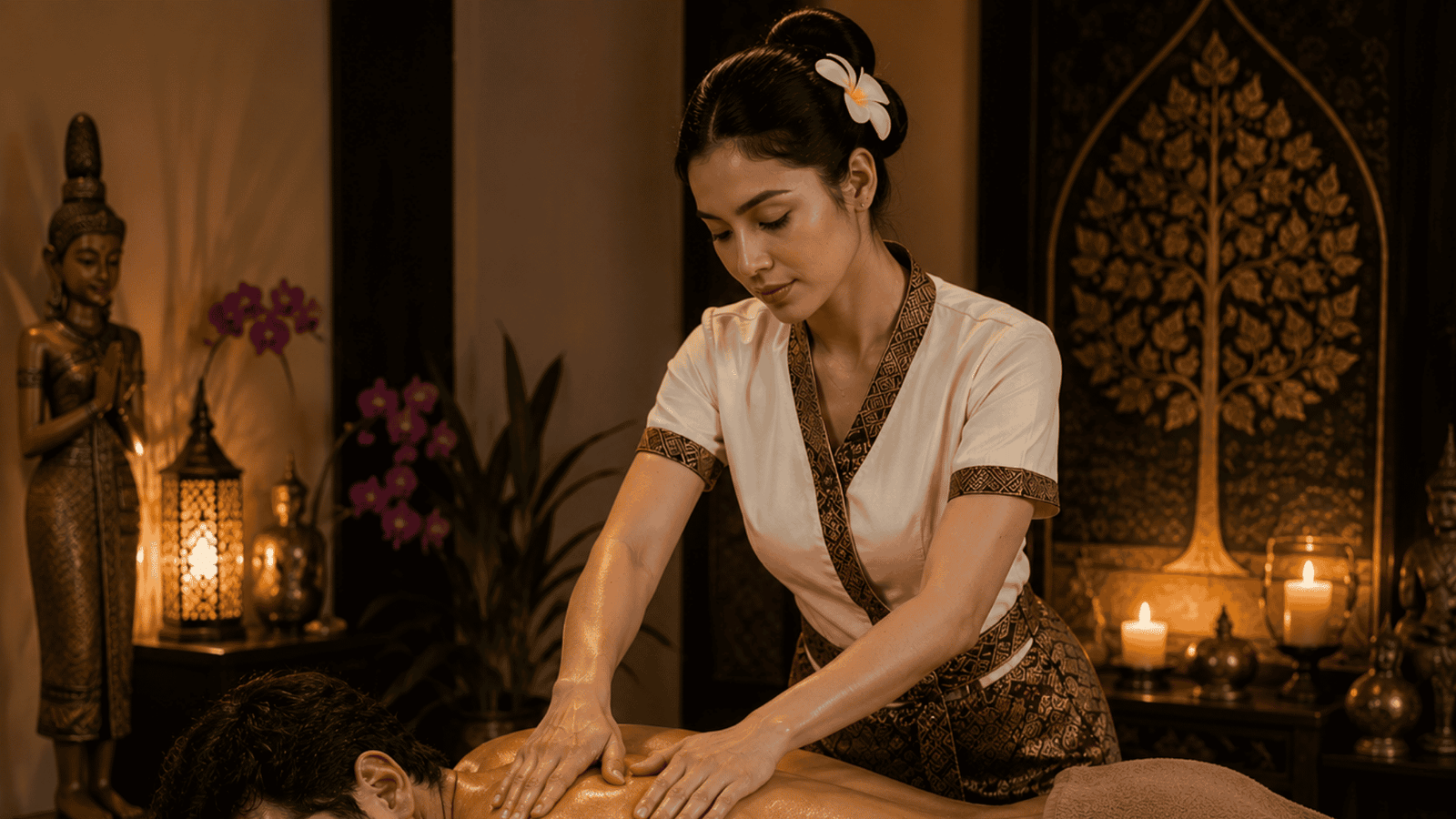 Oil and Cream Massage