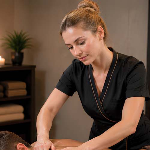 Indian massage therapist